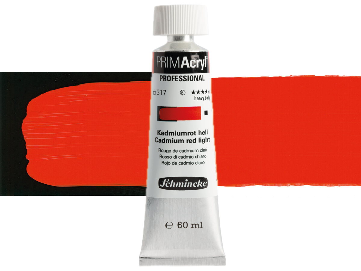 SCHMINCKE PRIMACRYL 60ML S6 317 CADMIUM RED LIGHT 1