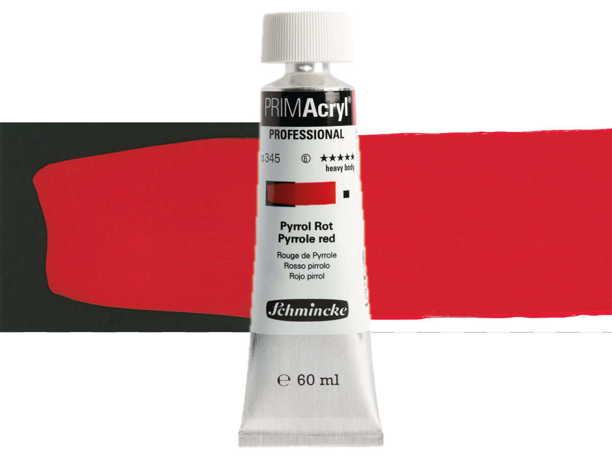 SCHMINCKE PRIMACRYL 60ML S6 345 PYRROLE RED 1