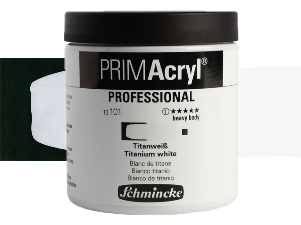 SCHMINCKE PRIMACRYL 237ML S1 101 TITANIUM WHITE 1
