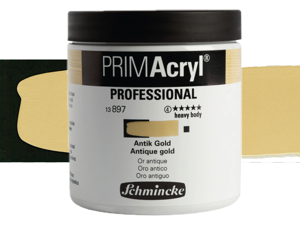 SCHMINCKE PRIMACRYL 237ML S4 897 ANTIQUE GOLD 1