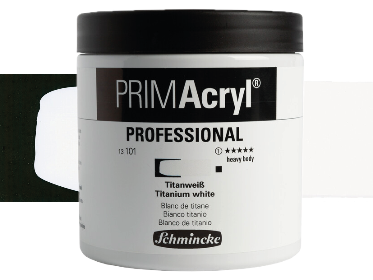 SCHMINCKE PRIMACRYL 474ML S1 101 TITANIUM WHITE 1