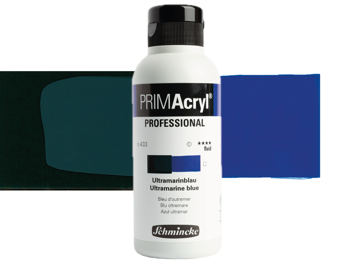 SCHMINCKE PRIMACRYL FLUID 250ML S1 433 ULTRAMARINE BLUE 1