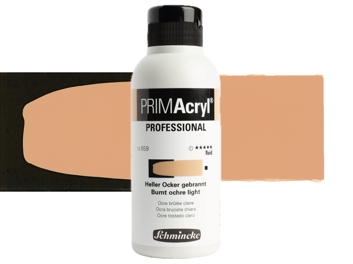 SCHMINCKE PRIMACRYL FLUID 250ML S1 659 BURNT OCHRE LIGHT 1