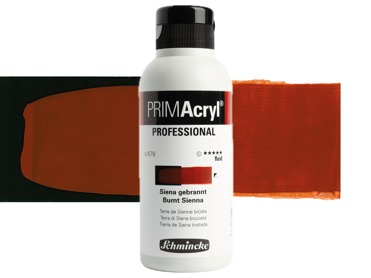 SCHMINCKE PRIMACRYL FLUID 250ML S1 679 BURNT SIENNA 1