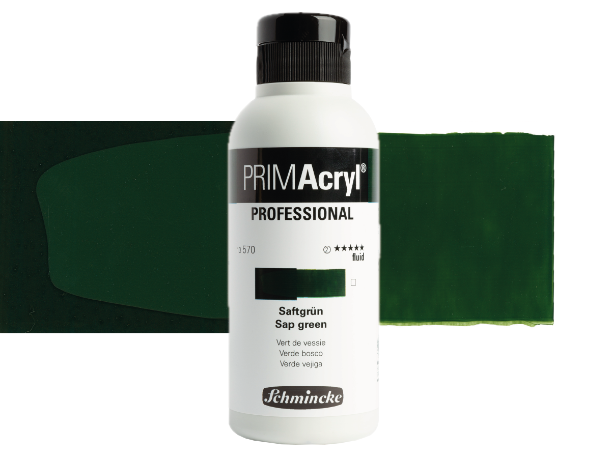 SCHMINCKE PRIMACRYL FLUID 250ML S2 570 SAP GREEN 1