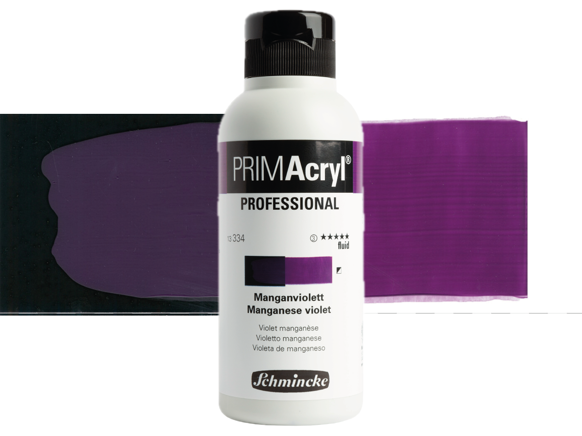 SCHMINCKE PRIMACRYL FLUID 250ML S3 334 MANGANESE VIOLET 1