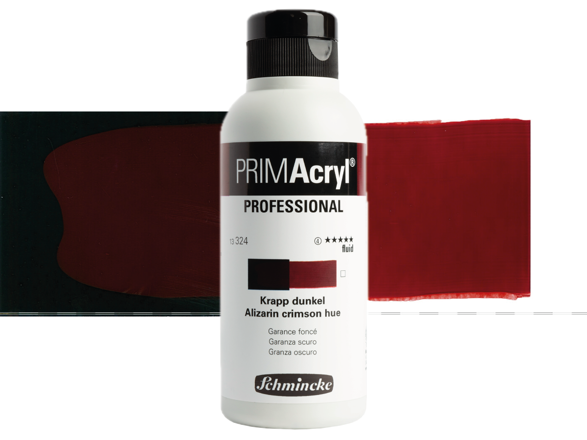 SCHMINCKE PRIMACRYL FLUID 250ML S4 324 ALIZARIN CRIMSON HUE 1