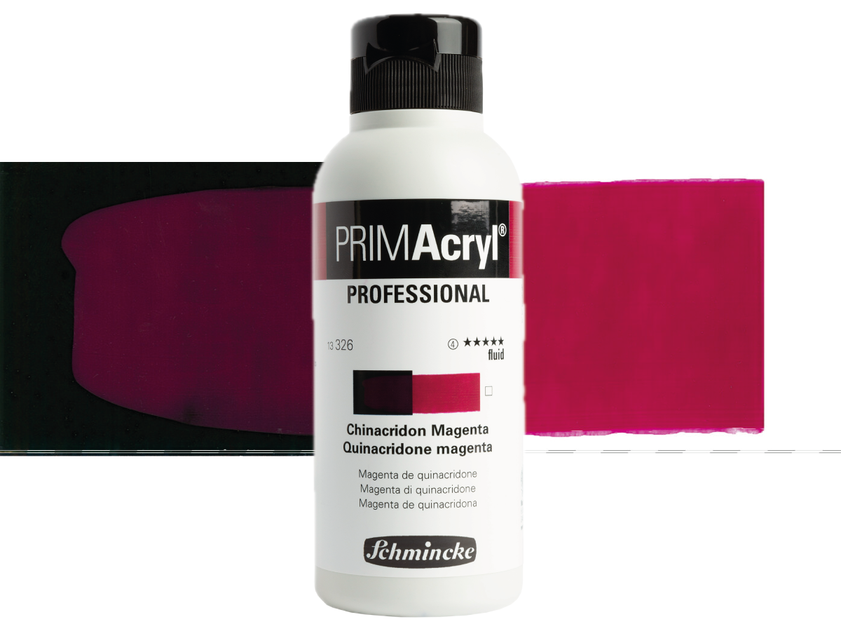 SCHMINCKE PRIMACRYL FLUID 250ML S4 326 QUINACRIDONE MAGENTA 1