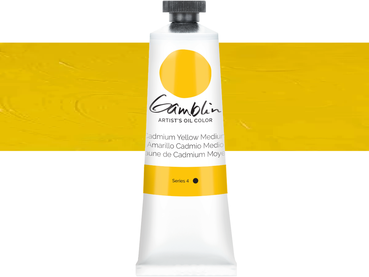 GAMBLIN ÖLFARBE 37ML S4 1180 CADMIUM YELLOW MEDIUM 1