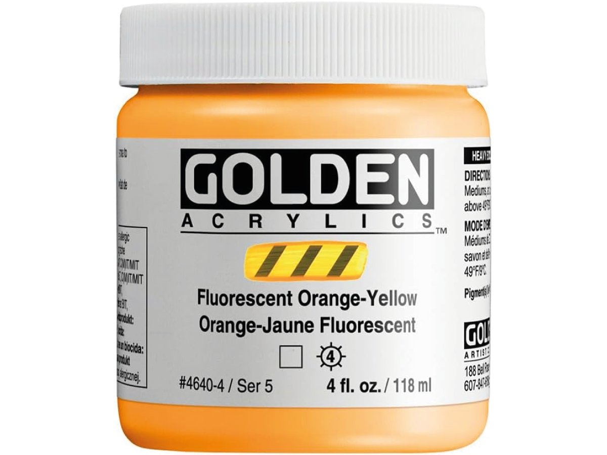 GOLDEN HEAVY BODY 118ML S5 4640 FUORESCENT ORANGE GELB 1