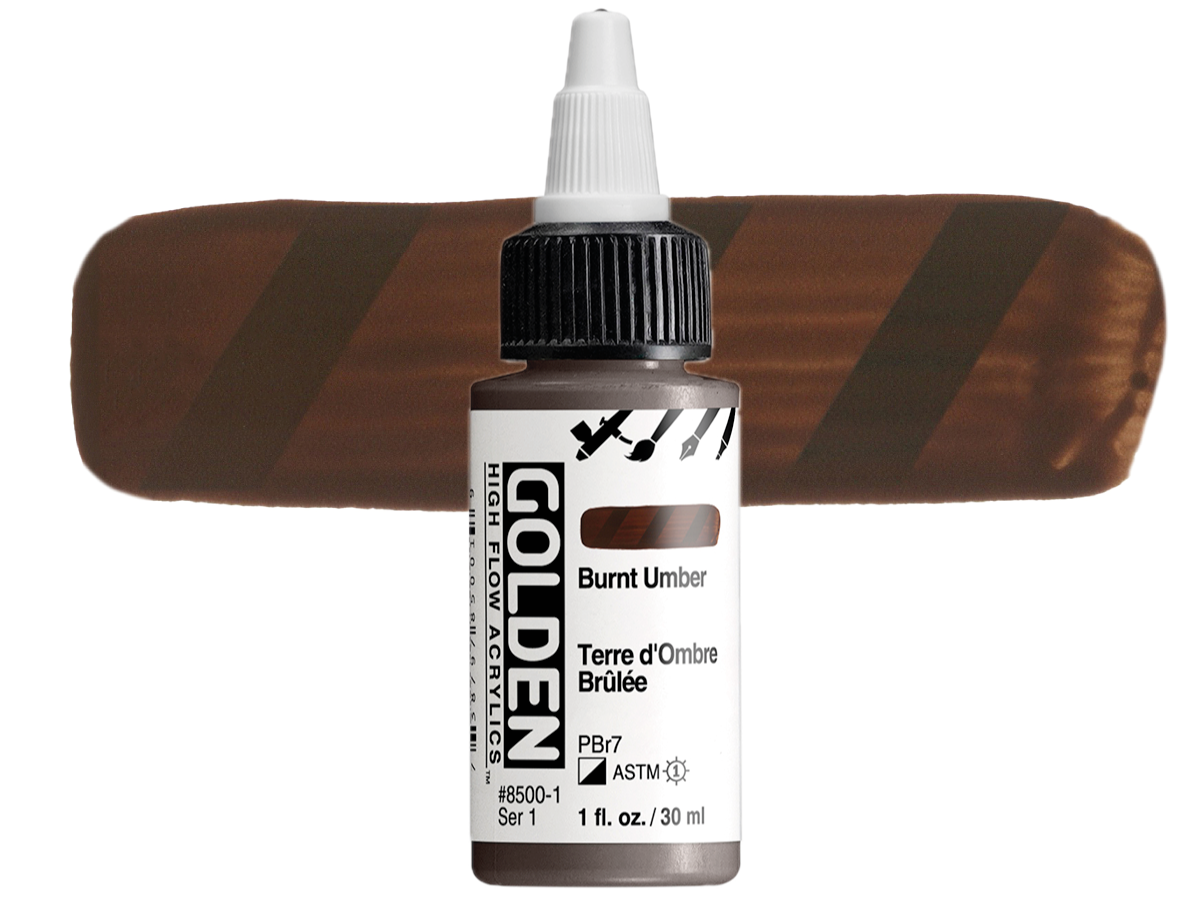 GOLDEN HIGH FLOW ACRYL 30ML S1 BURNT UMBER 1