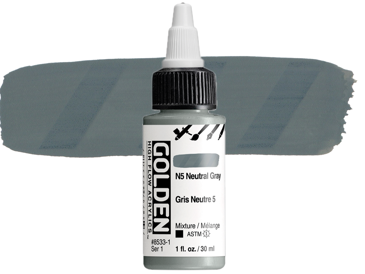 GOLDEN HIGH FLOW ACRYL 30ML S1 NEUTRAL GRAY N5 1