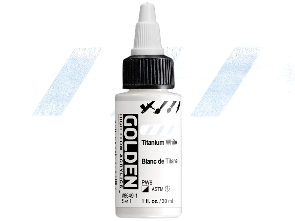 GOLDEN HIGH FLOW ACRYL 30ML S1 TITANIUM WHITE 1