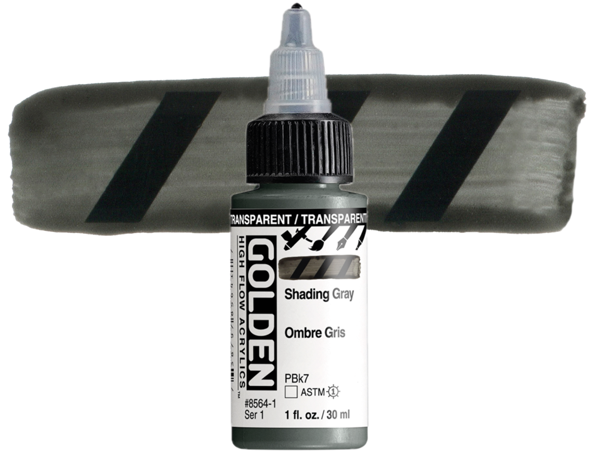 GOLDEN HIGH FLOW ACRYL 30ML S1 TRANSPARENT SHADING GRAY 1