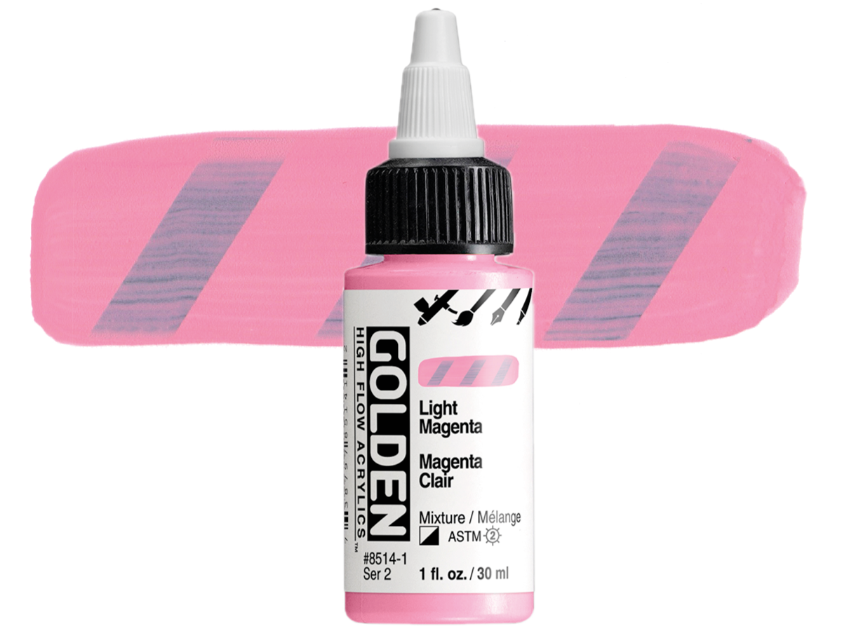 GOLDEN HIGH FLOW ACRYL 30ML S2 LIGHT MAGENTA 1