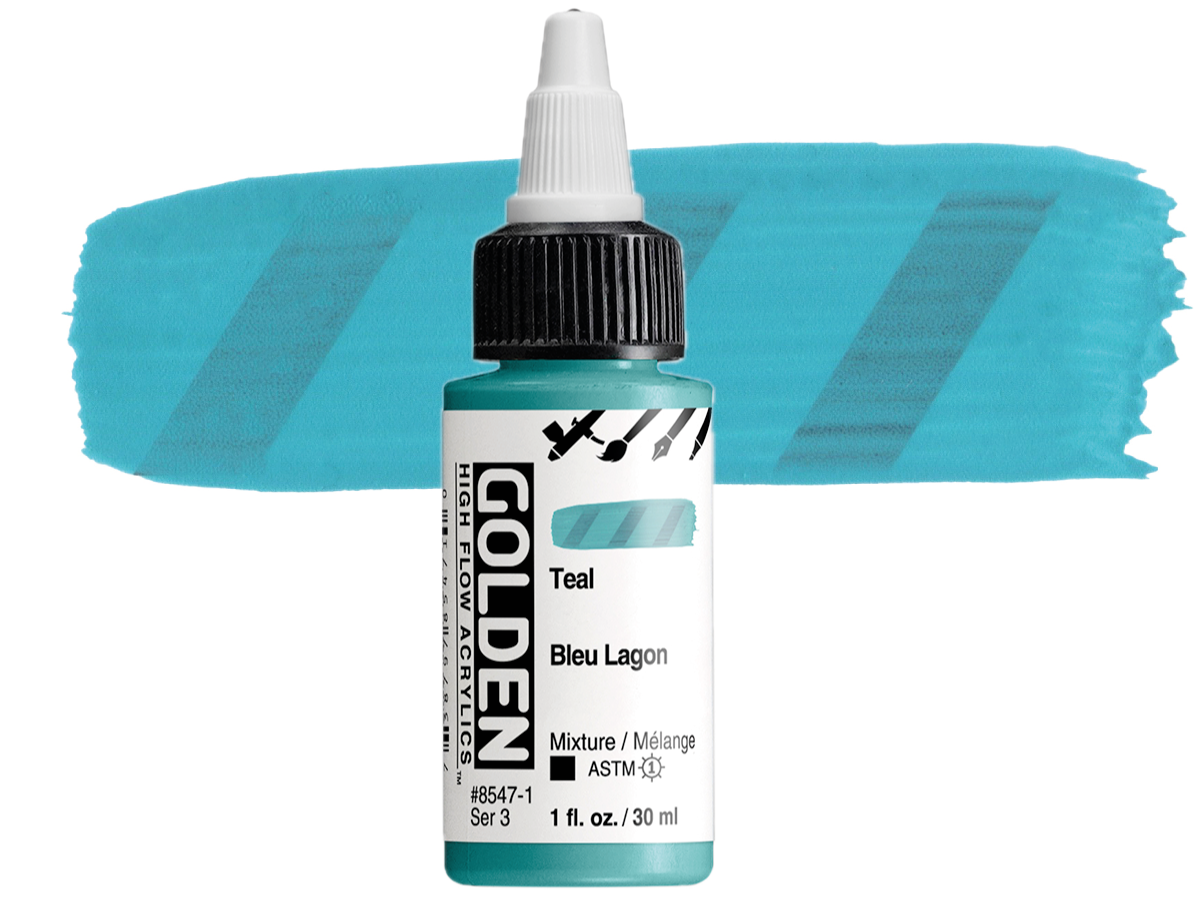 GOLDEN HIGH FLOW ACRYL 30ML S3 TEAL 1