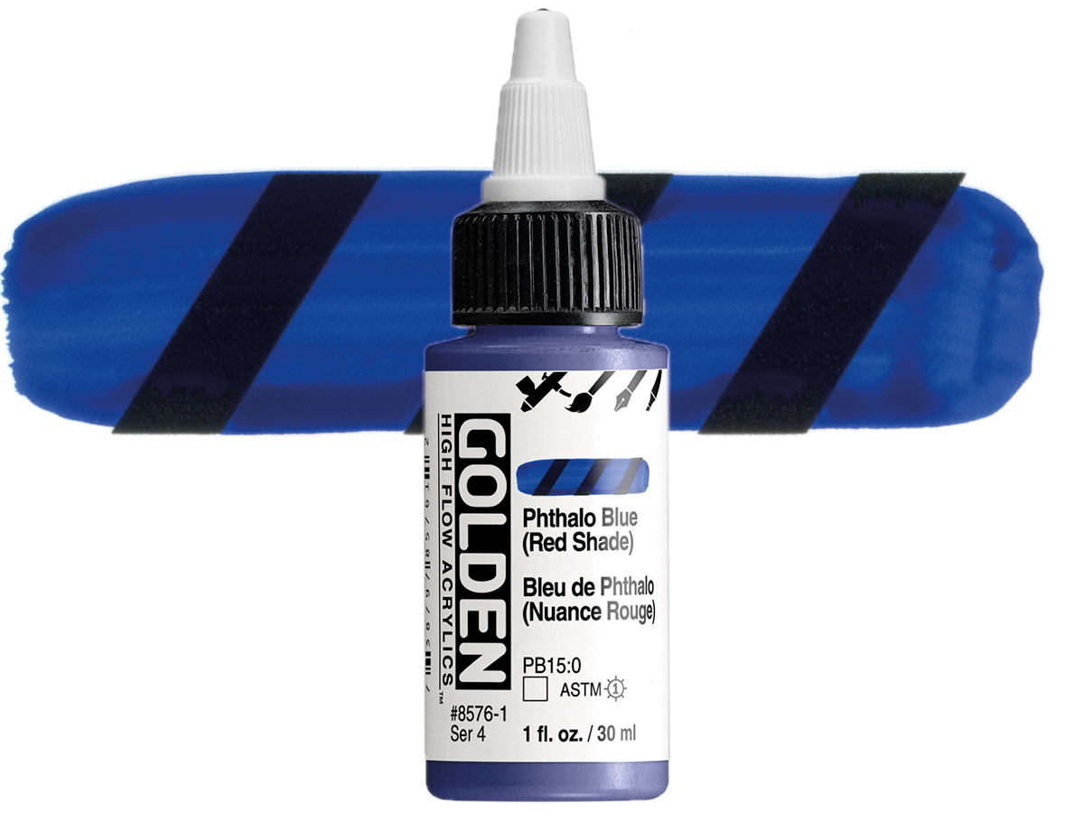 GOLDEN HIGH FLOW 30ML S4 PHTHALO BLUE (RED SHADE) 1