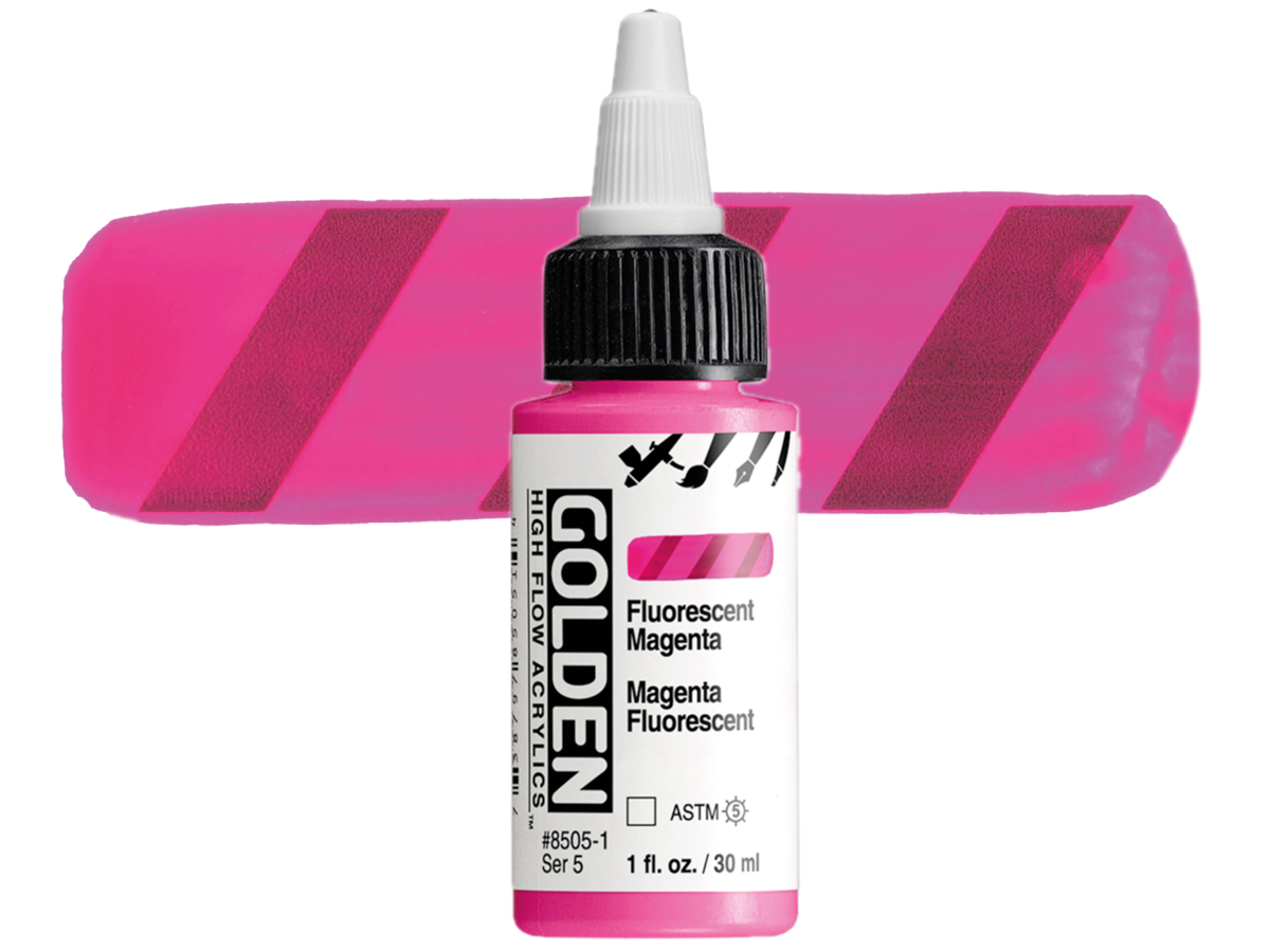 GOLDEN HIGH FLOW ACRYL 30ML S5 FLUORESCENT MAGENTA 1