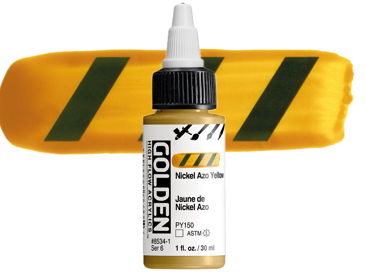 GOLDEN HIGH FLOW ACRYL 30ML S6 NICKEL AZO YELLOW 1