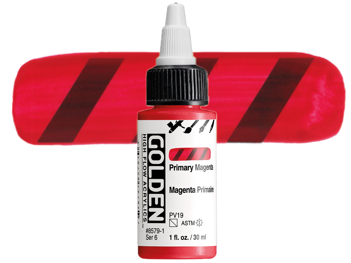 GOLDEN HIGH FLOW ACRYL 30ML S6 PRIMARY MAGENTA 1