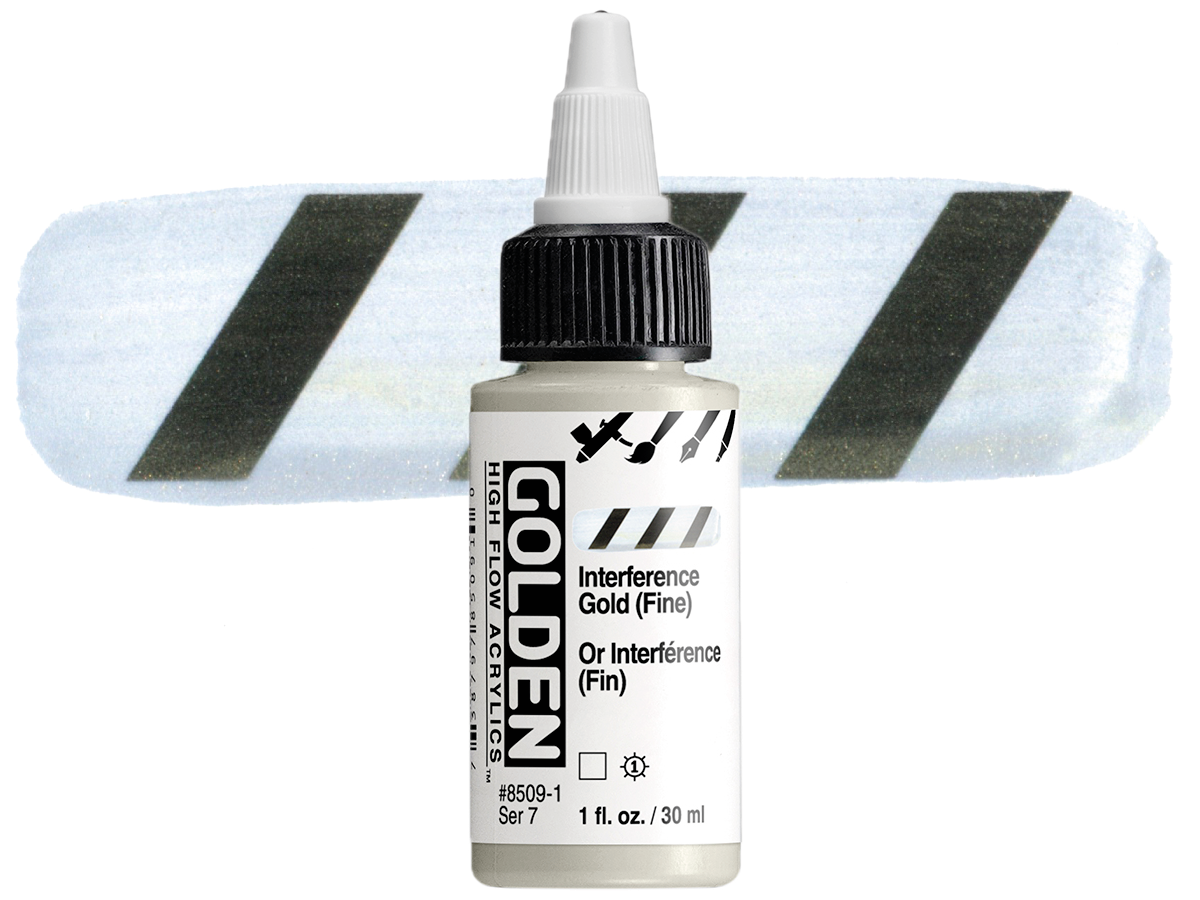 GOLDEN HIGH FLOW ACRYL 30ML S7 INTERFERENCE GOLD (FINE) 1