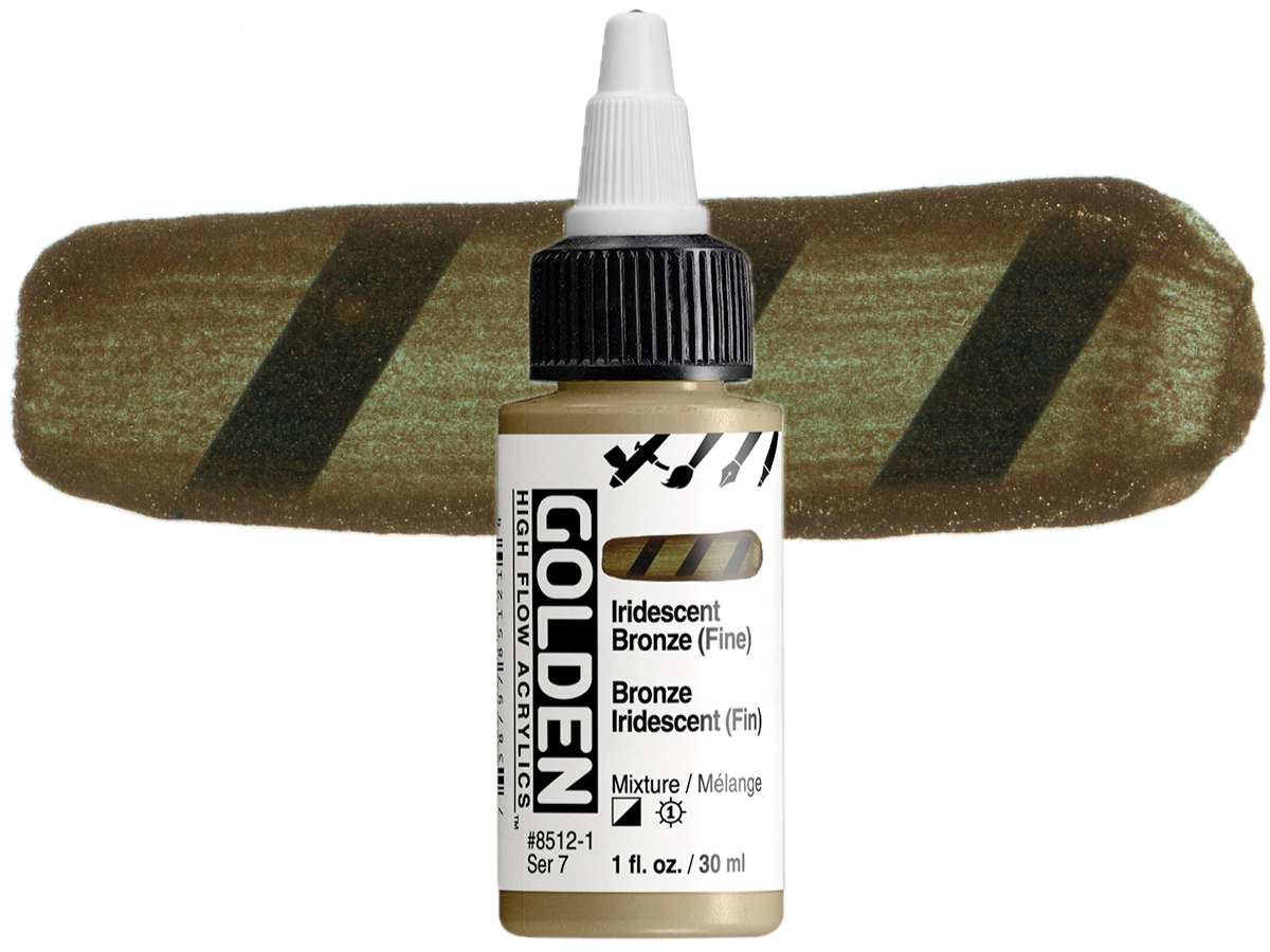 GOLDEN HIGH FLOW ACRYL 30ML S7 IRIDESCENT BRONZE (FINE) 1