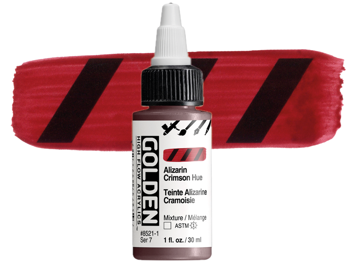 GOLDEN HIGH FLOW ACRYL 30ML S7 ALIZARIN CRIMSON HUE 1