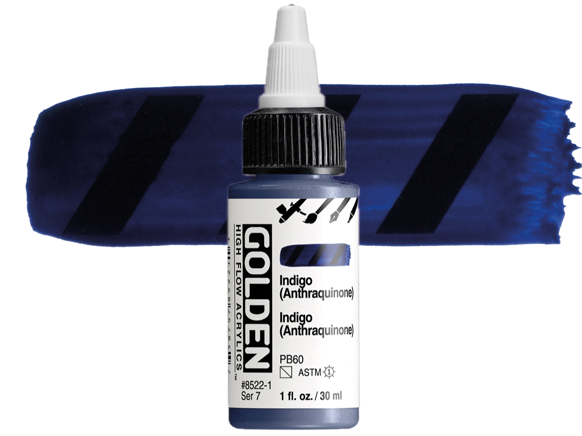 GOLDEN HIGH FLOW ACRYL 30ML S7 INDIGO (ANTHRAQUINONE) 1