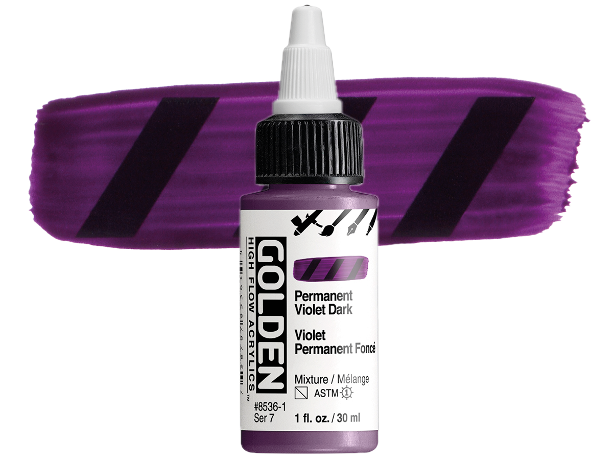 GOLDEN HIGH FLOW ACRYL 30ML S7 PERMANENT VIOLET DARK 1