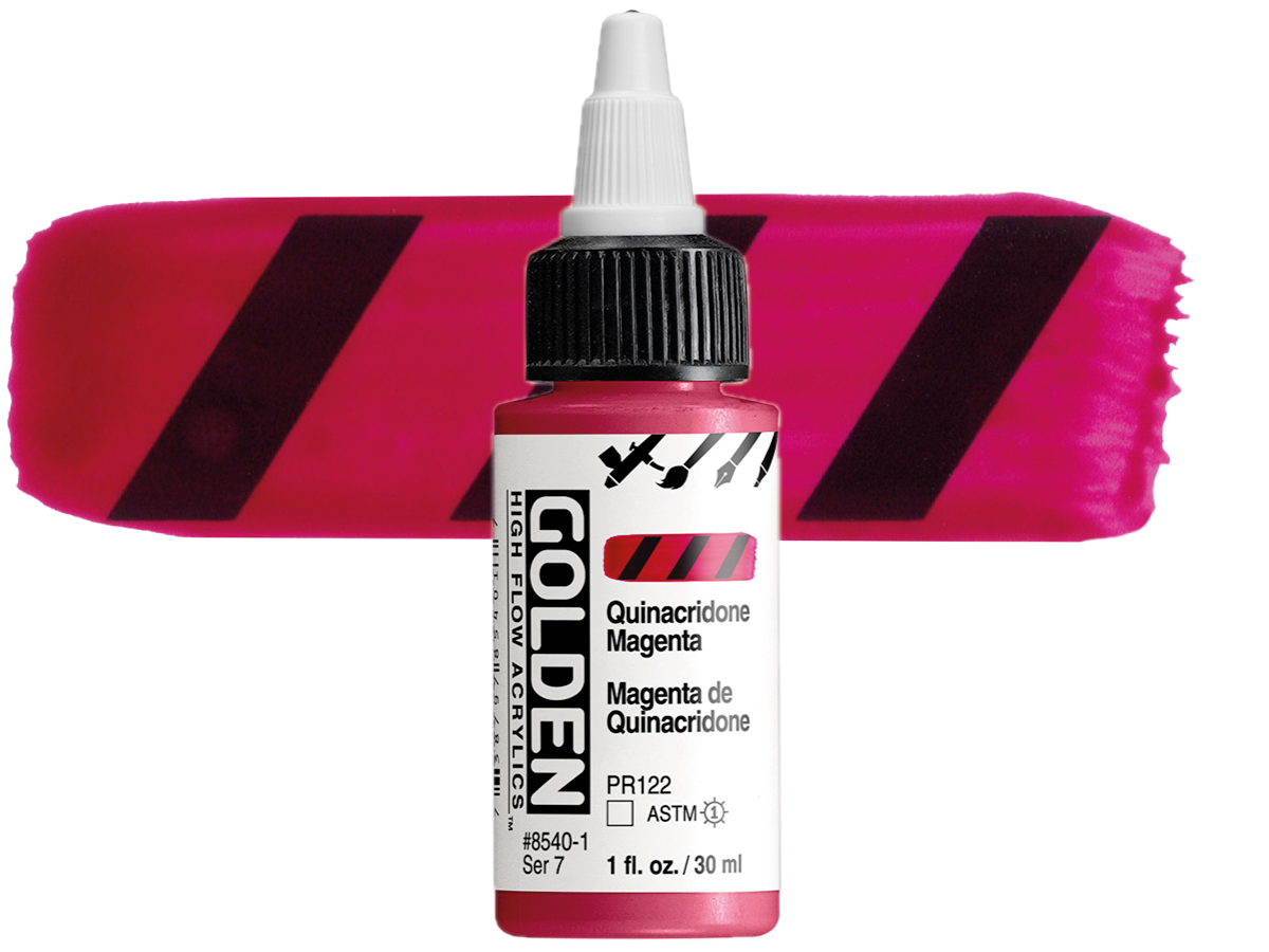 GOLDEN HIGH FLOW ACRYL 30ML S7 QUINACRIDONE MAGENTA 1
