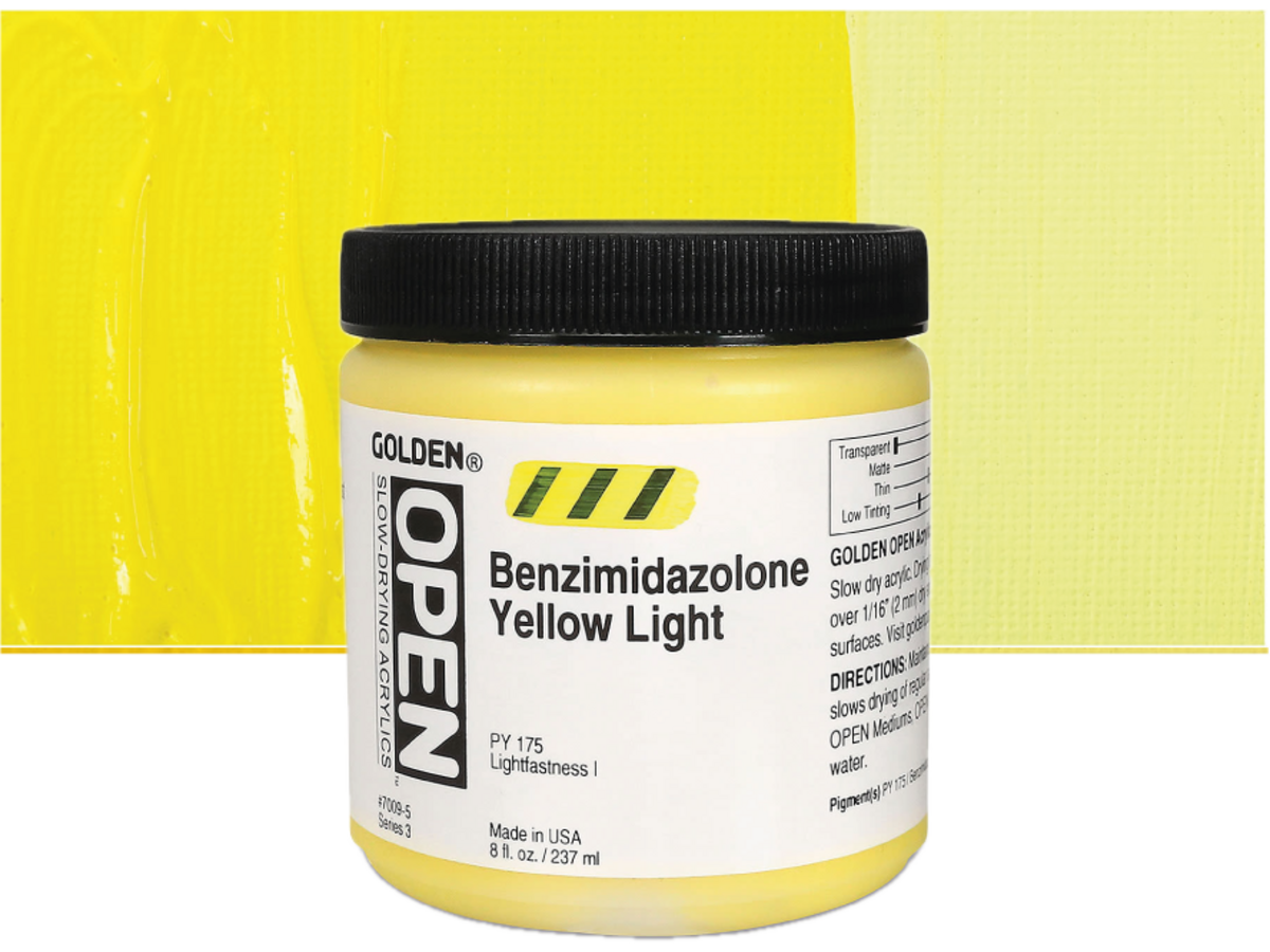 GOLDEN OPEN ACRYLIC 237ML 7009 S3 OPEN OPEN BENZIMIDAZOLONE YELLOW LIGHT 1