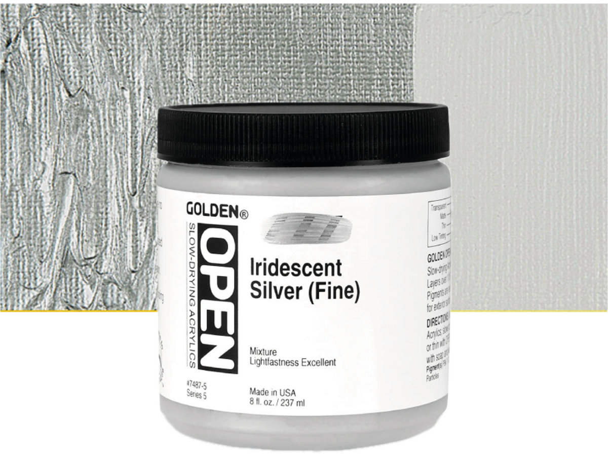 GOLDEN OPEN ACRYLIC 237ML 7487 S5 IRIDESCENT SILVER 1