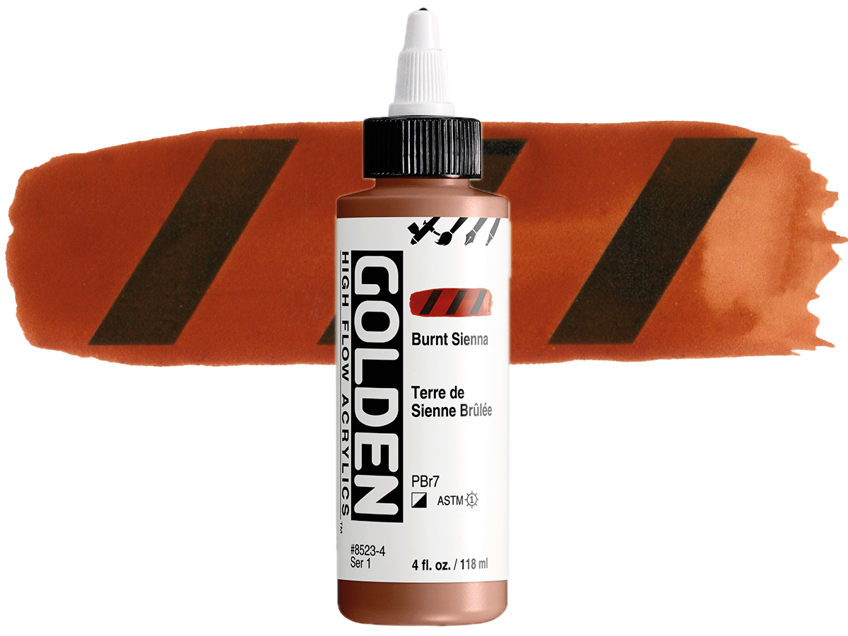GOLDEN HIGH FLOW ACRYL 119ML S1 BURNT SIENNA 1