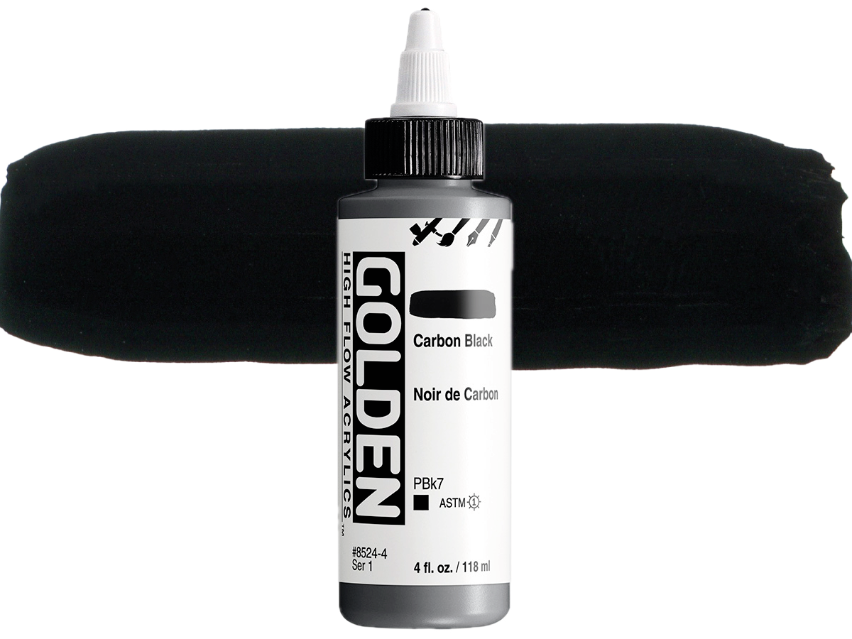 GOLDEN HIGH FLOW ACRYL 119ML S1 CARBON BLACK 1