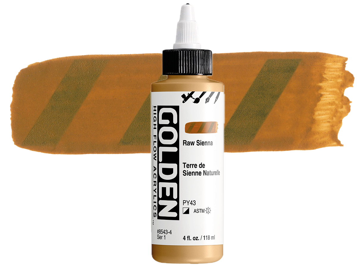 GOLDEN HIGH FLOW ACRYL 119ML S1 RAW SIENNA 1