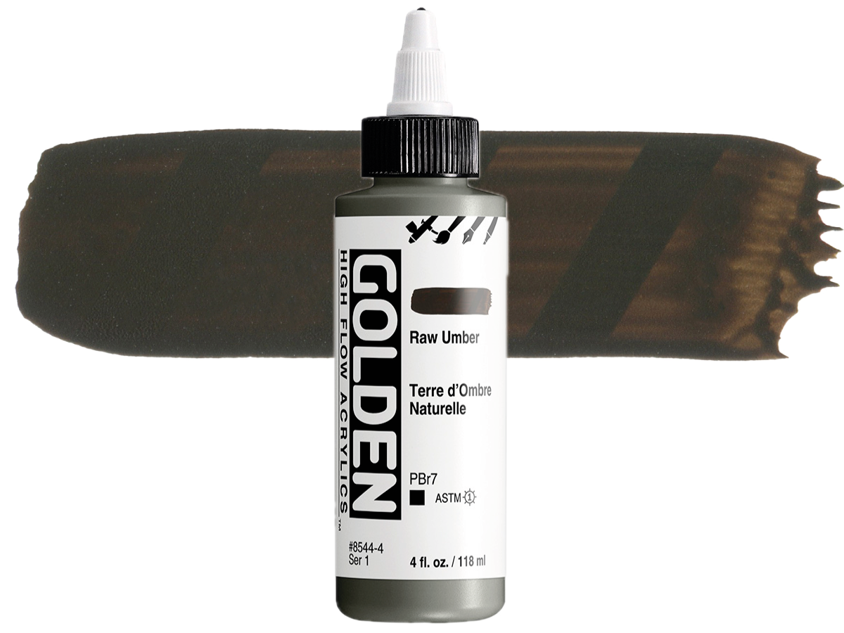GOLDEN HIGH FLOW ACRYL 119ML S1 RAW UMBER 1