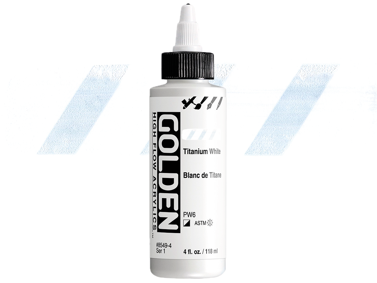 GOLDEN HIGH FLOW ACRYL 119ML S1 TITANIUM WHITE 1