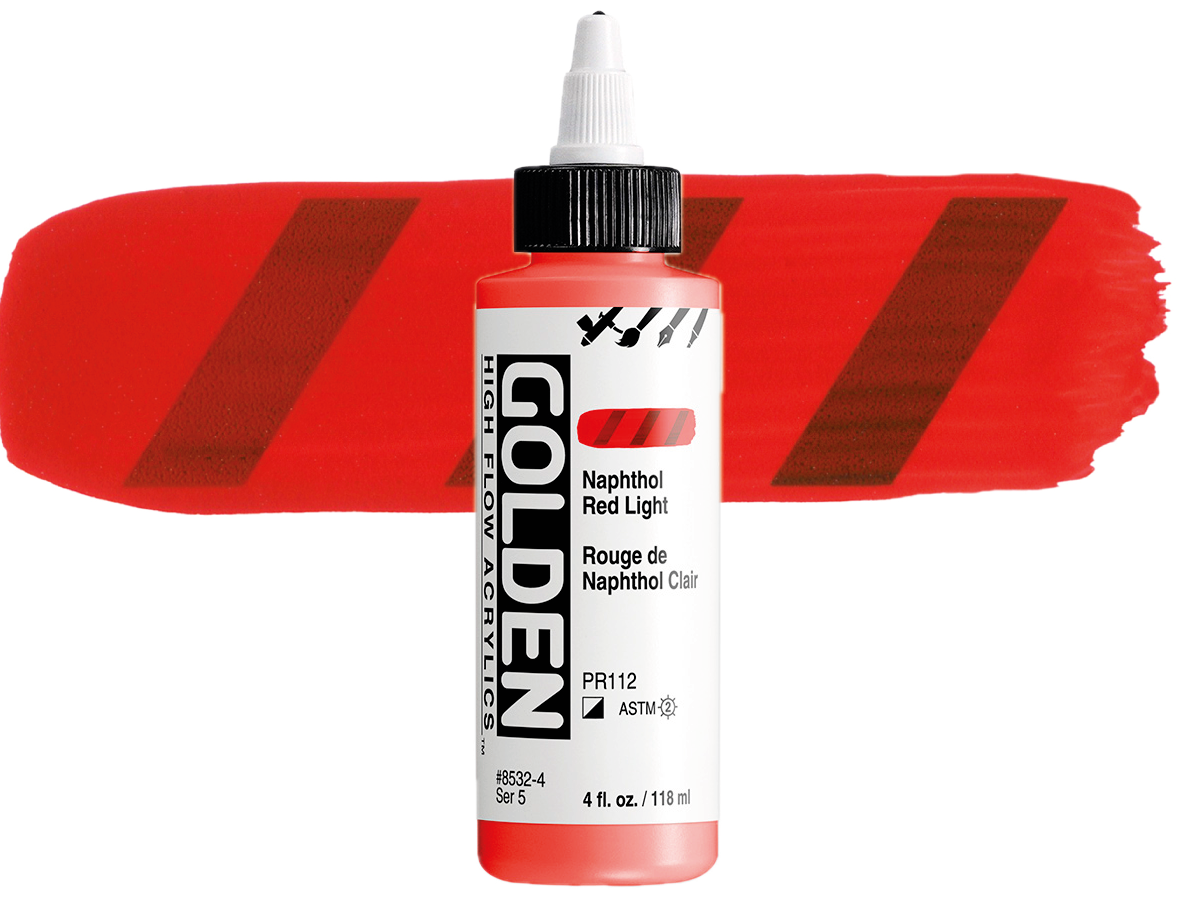 GOLDEN HIGH FLOW ACRYL 119ML S5 NAPHTHOL RED LIGHT 1