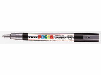 UNI-POSCA PC3AR SILBER FEIN 1