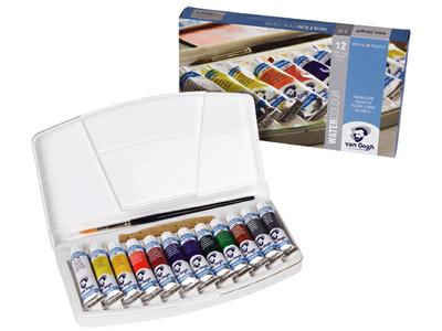 VAN GOGH AQUARELLFARBEN SET 12X10ML TUBEN+1 PINSEL 1