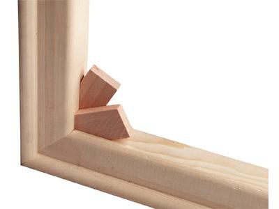 MUSEUM 45 KEILRAHMENLEISTE 90 CM MIT NUT 1