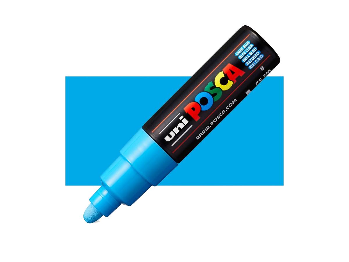 UNI POSCA MARKER LARGE PC7M  LICHTBLAUW 1