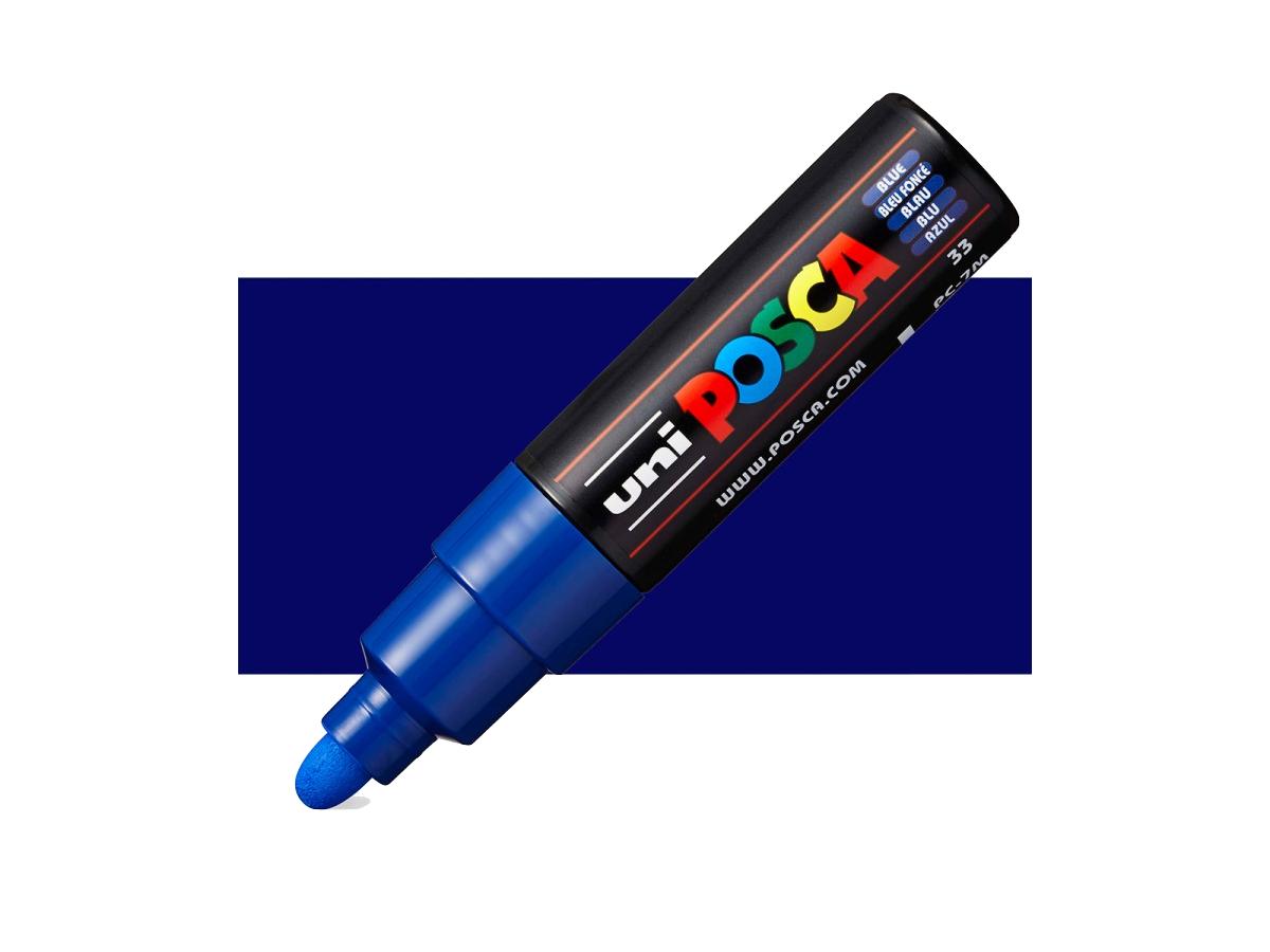 UNI POSCA MARKER LARGE PC7M DONKERBLAUW 1