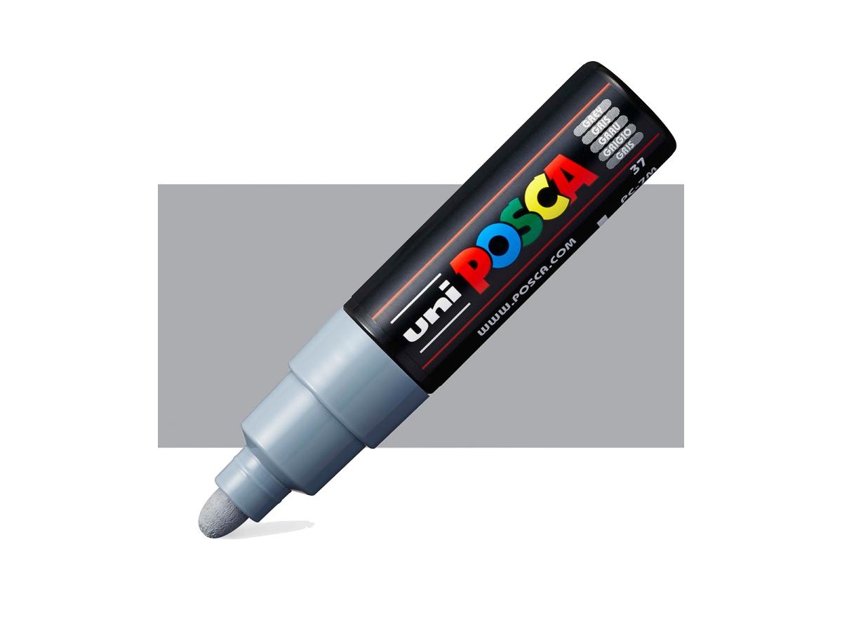 UNI POSCA MARKER LARGE PC7M GRIJS 1