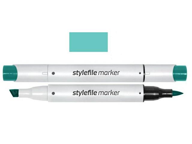 STYLEFILE BRUSH MARKER 606 TURQUOISE GREEN LIGHT OP=OP 1