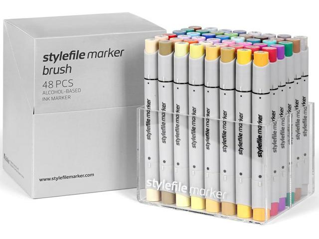 STYLEFILE BRUSH MARKERSET BR48EX 48-DELIG EXTENDED OP=OP 1