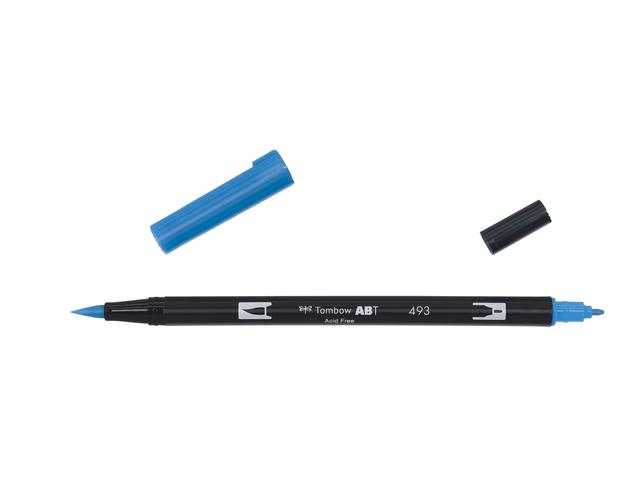 TOMBOW ABT DUAL BRUSH PEN 493 BLAUW SPIEGELUNG 1