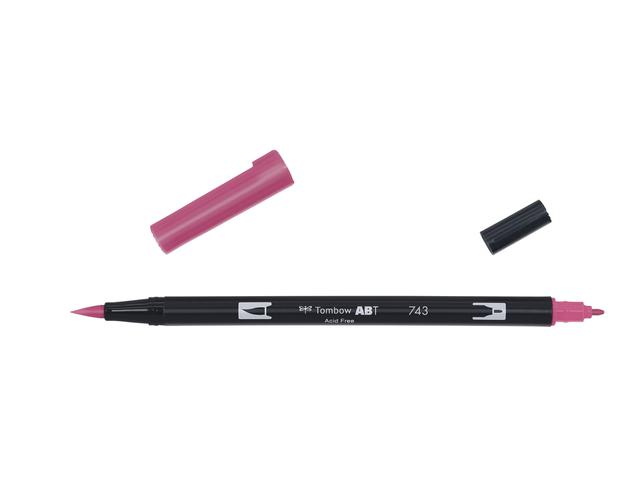 TOMBOW ABT DUAL BRUSH PEN 743 HOT PINK 1
