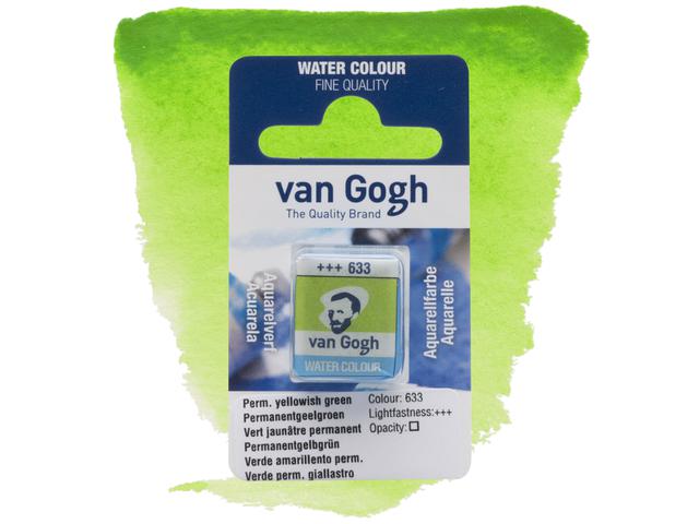 VAN GOGH AQUARELL 1/2 NÄPFCHEN 633 PERMANENT GELBGRÜN 1