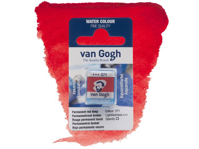 VAN GOGH AQUARELL 1/2 NÄPFCHEN 371 PERMANENTROT DUNKEL 1
